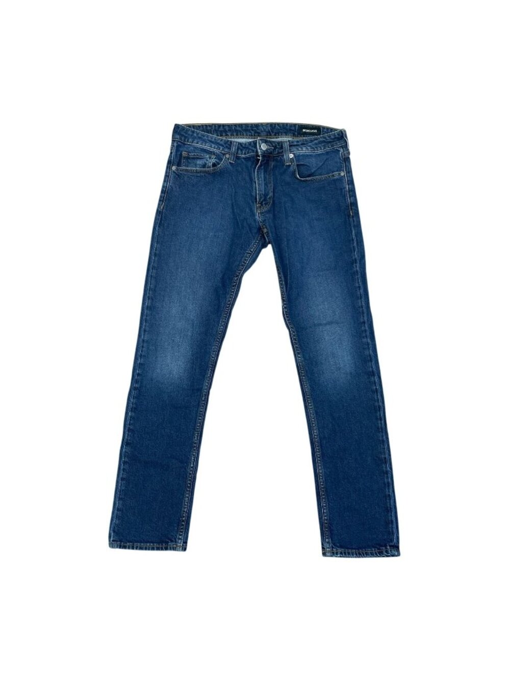 Bonobos Men's 32x32 Blue Slim Straight Leg Jeans Cotton Blend  F1398